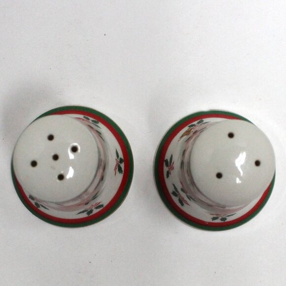 Lefton Christmas Theme Salt and Pepper Shakers With Stoppers - Picture 6 of 13